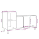 NNEVL TV Cabinet Concrete Grey 100x35x55 cm Engineered Wood