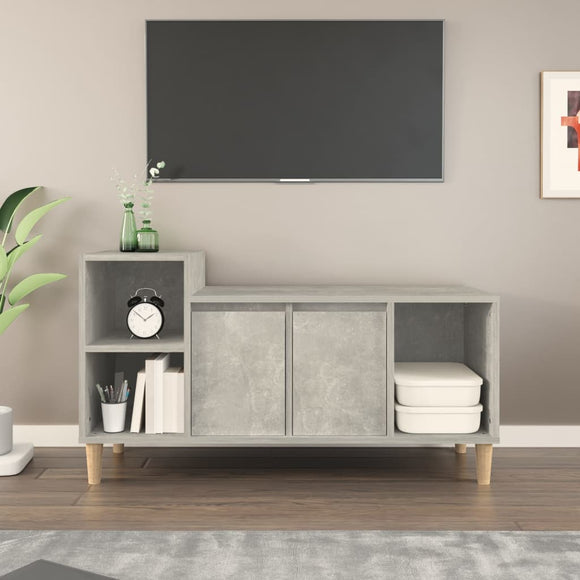 NNEVL TV Cabinet Concrete Grey 100x35x55 cm Engineered Wood
