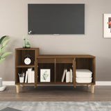 NNEVL TV Cabinet Brown Oak 100x35x55 cm Engineered Wood