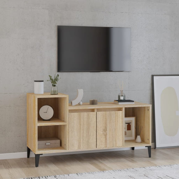 NNEVL TV Cabinet Sonoma Oak 100x35x55 cm Engineered Wood