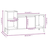 NNEVL TV Cabinet Grey Sonoma 100x35x55 cm Engineered Wood