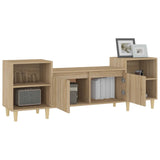 NNEVL TV Cabinet Sonoma Oak 160x35x55 cm Engineered Wood