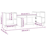 NNEVL TV Cabinet Sonoma Oak 160x35x55 cm Engineered Wood