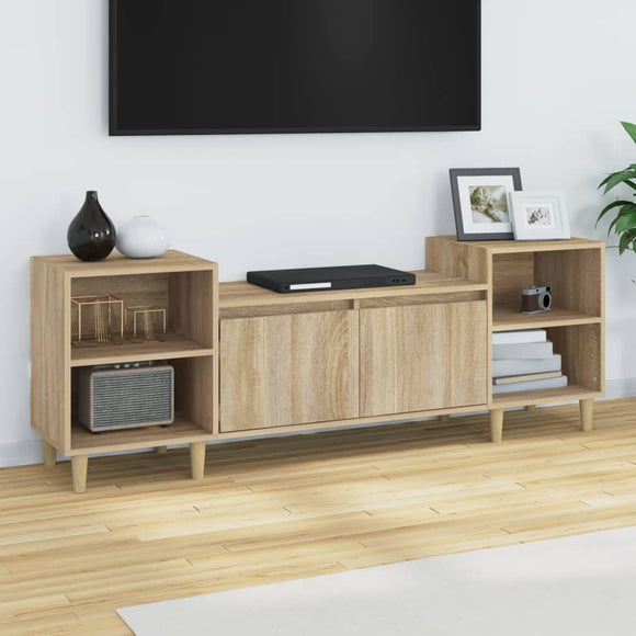 NNEVL TV Cabinet Sonoma Oak 160x35x55 cm Engineered Wood