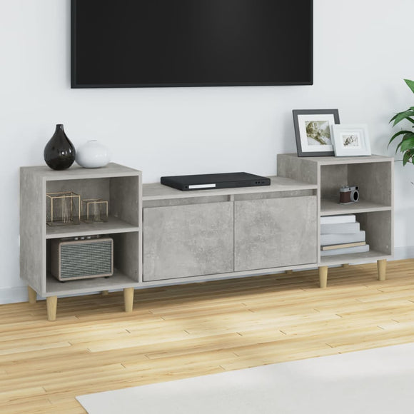 NNEVL TV Cabinet Concrete Grey 160x35x55 cm Engineered Wood