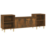 NNEVL TV Cabinet Smoked Oak 160x35x55 cm Engineered Wood