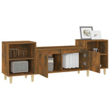 NNEVL TV Cabinet Smoked Oak 160x35x55 cm Engineered Wood