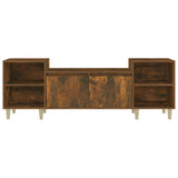 NNEVL TV Cabinet Smoked Oak 160x35x55 cm Engineered Wood