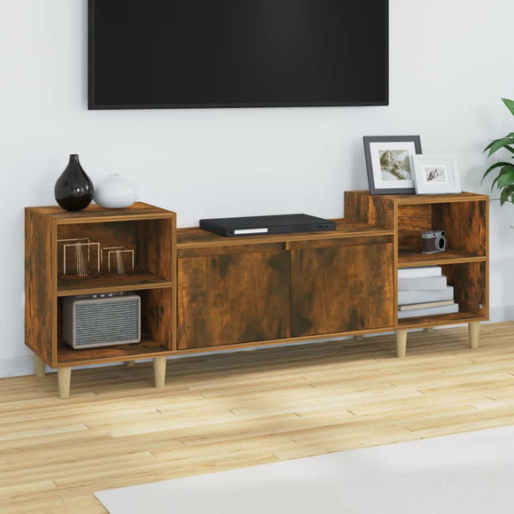 NNEVL TV Cabinet Smoked Oak 160x35x55 cm Engineered Wood