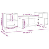 NNEVL TV Cabinet Grey Sonoma 160x35x55 cm Engineered Wood