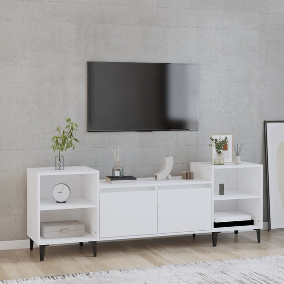 NNEVL TV Cabinet White 160x35x55 cm Engineered Wood