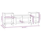 NNEVL TV Cabinet Black 160x35x55 cm Engineered Wood
