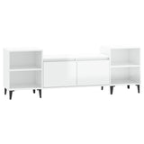 NNEVL TV Cabinet High Gloss White 160x35x55 cm Engineered Wood