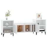 NNEVL TV Cabinet High Gloss White 160x35x55 cm Engineered Wood