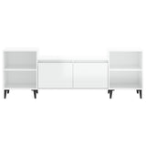 NNEVL TV Cabinet High Gloss White 160x35x55 cm Engineered Wood