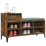 NNEVL Shoe Cabinet Smoked Oak 102x36x60 cm Engineered Wood