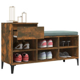 NNEVL Shoe Cabinet Smoked Oak 102x36x60 cm Engineered Wood