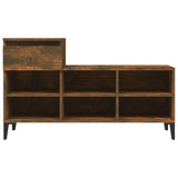 NNEVL Shoe Cabinet Smoked Oak 102x36x60 cm Engineered Wood