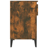 NNEVL Shoe Cabinet Smoked Oak 102x36x60 cm Engineered Wood