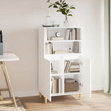 NNEVL Highboard White 60x36x110 cm Engineered Wood