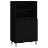 NNEVL Highboard Black 60x36x110 cm Engineered Wood