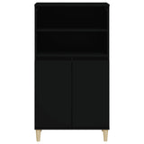 NNEVL Highboard Black 60x36x110 cm Engineered Wood