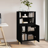 NNEVL Highboard Black 60x36x110 cm Engineered Wood