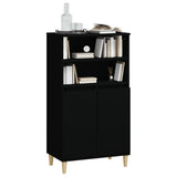 NNEVL Highboard Black 60x36x110 cm Engineered Wood