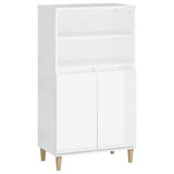 NNEVL Highboard High Gloss White 60x36x110 cm Engineered Wood