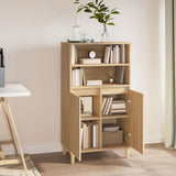 NNEVL Highboard Sonoma Oak 60x36x110 cm Engineered Wood