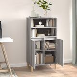 NNEVL Highboard Grey Sonoma 60x36x110 cm Engineered Wood