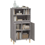 NNEVL Highboard Grey Sonoma 60x36x110 cm Engineered Wood