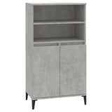 NNEVL Highboard Concrete Grey 60x36x110 cm Engineered Wood