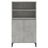 NNEVL Highboard Concrete Grey 60x36x110 cm Engineered Wood