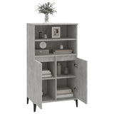 NNEVL Highboard Concrete Grey 60x36x110 cm Engineered Wood