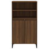 NNEVL Highboard Brown Oak 60x36x110 cm Engineered Wood