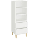 NNEVL Highboard White 40x36x110 cm Engineered Wood