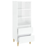 NNEVL Highboard White 40x36x110 cm Engineered Wood