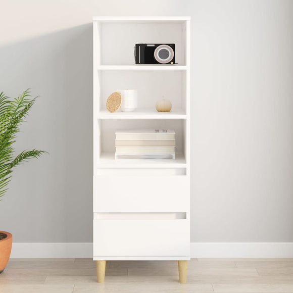 NNEVL Highboard White 40x36x110 cm Engineered Wood