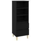 NNEVL Highboard Black 40x36x110 cm Engineered Wood