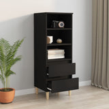 NNEVL Highboard Black 40x36x110 cm Engineered Wood