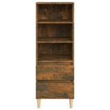 NNEVL Highboard Smoked Oak 40x36x110 cm Engineered Wood