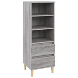 NNEVL Highboard Grey Sonoma 40x36x110 cm Engineered Wood