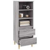 NNEVL Highboard Grey Sonoma 40x36x110 cm Engineered Wood
