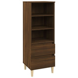 NNEVL Highboard Brown Oak 40x36x110 cm Engineered Wood