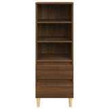 NNEVL Highboard Brown Oak 40x36x110 cm Engineered Wood