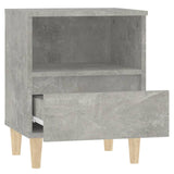 NNEVL Bedside Cabinet Concrete Grey 40x35x50 cm