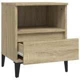 NNEVL Bedside Cabinet Sonoma Oak 40x35x50 cm