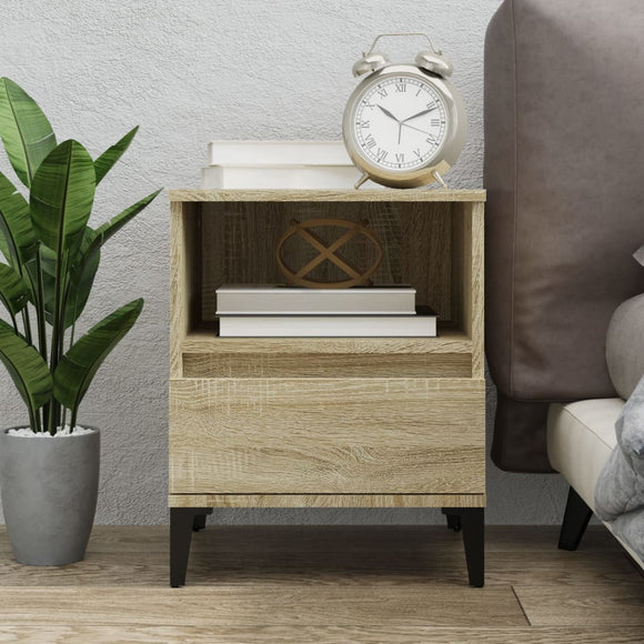 NNEVL Bedside Cabinet Sonoma Oak 40x35x50 cm