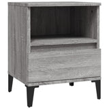 NNEVL Bedside Cabinets 2 pcs Grey Sonoma 40x35x50 cm